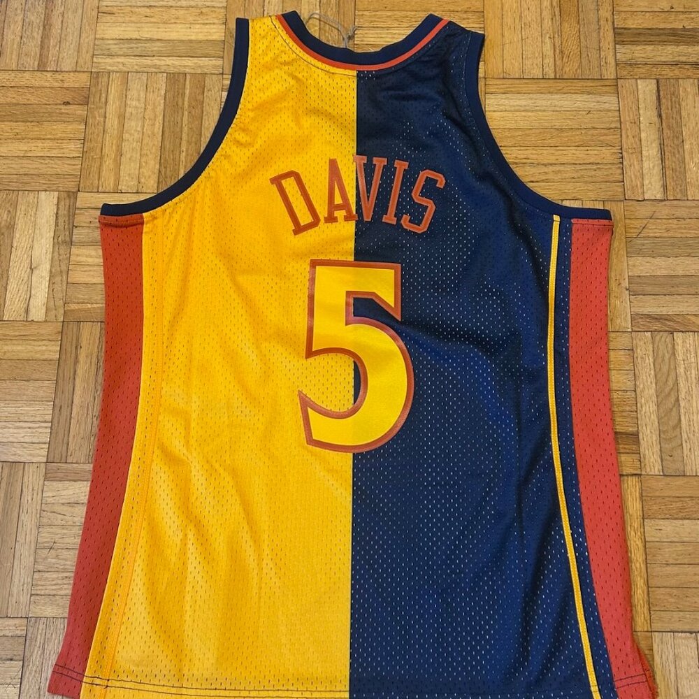 Golden State Warriors Baron Davis #5 Split Color Jersey By Mitchell & Ness